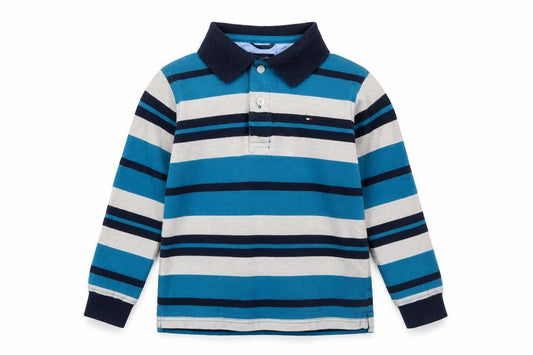 Boys UK Size 6 Years Tommy Hilfiger Blue Basic Polo