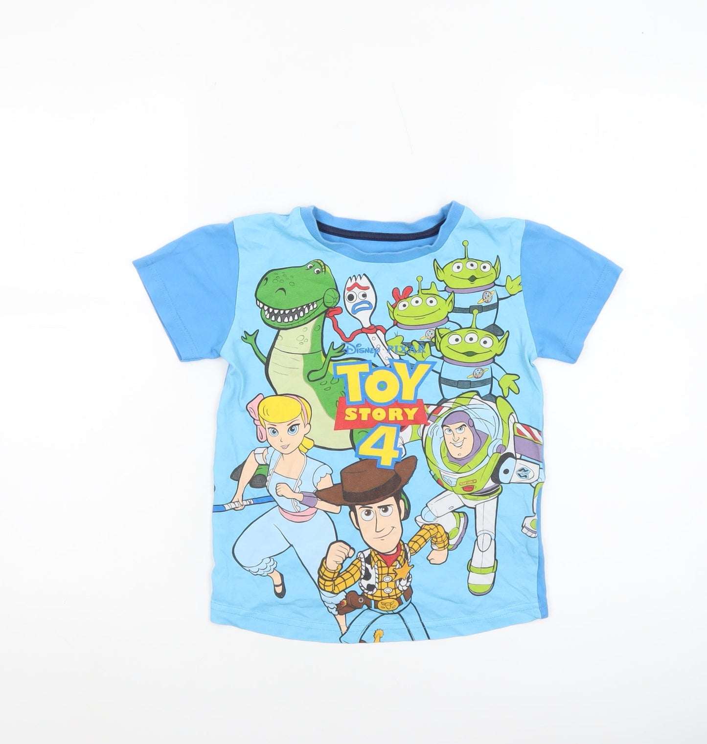 Boys UK Size 6-7 Years Dunnes Stores Blue Basic T-Shirt