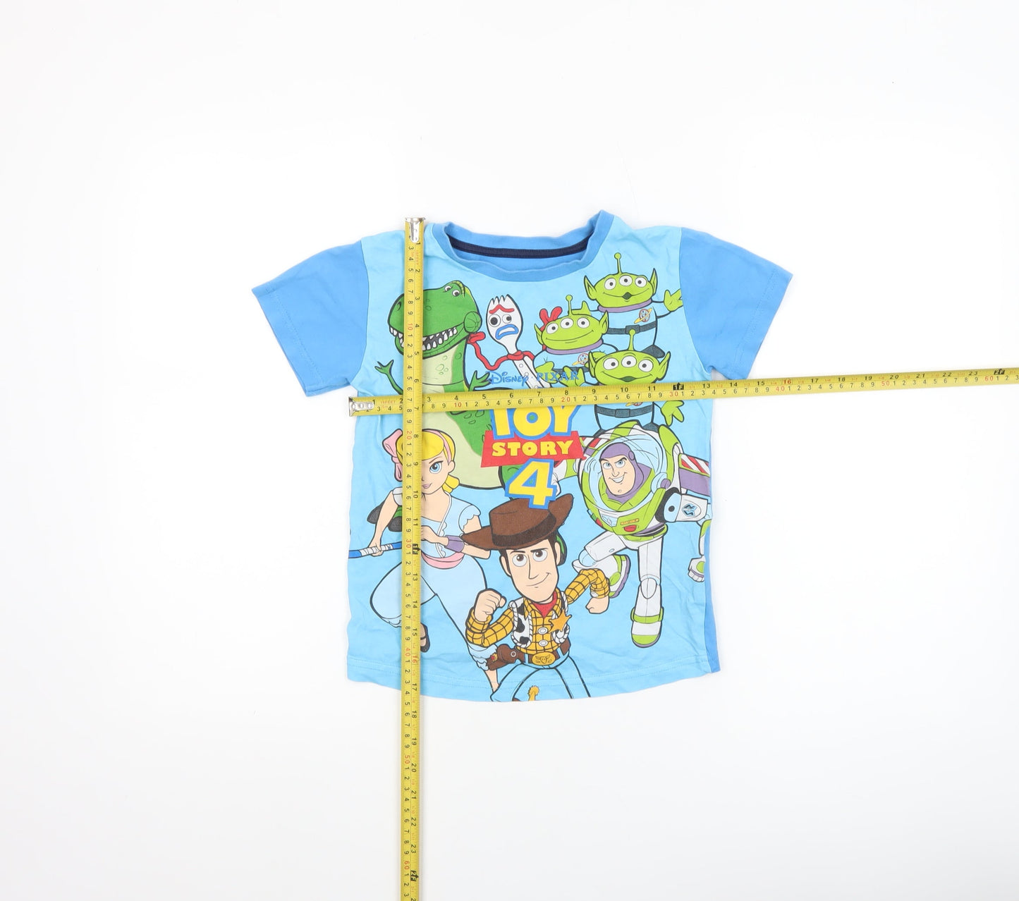 Boys UK Size 6-7 Years Dunnes Stores Blue Basic T-Shirt