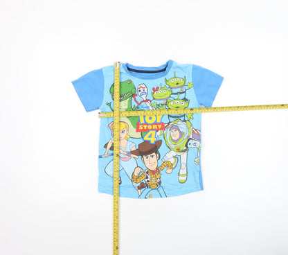 Boys UK Size 6-7 Years Dunnes Stores Blue Basic T-Shirt