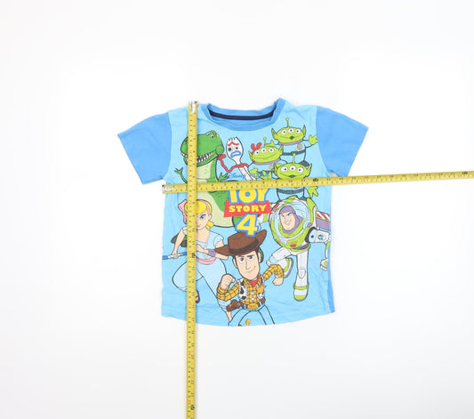 Boys UK Size 6-7 Years Dunnes Stores Blue Basic T-Shirt