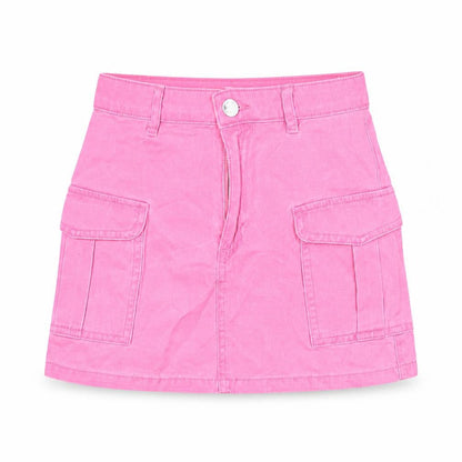 Primark Teens Pink Cotton Cargo Short Skirt 7-8 YRS