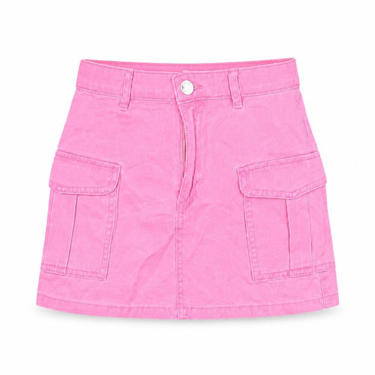 Primark Teens Pink Cotton Cargo Short Skirt 7-8 YRS
