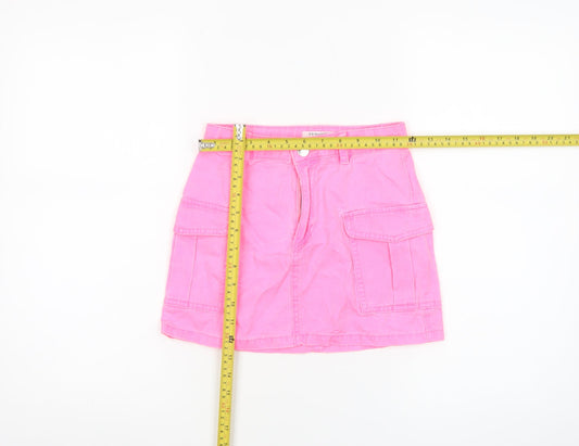 Primark Teens Pink Cotton Cargo Short Skirt 7-8 YRS