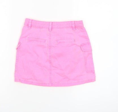 Primark Teens Pink Cotton Cargo Short Skirt 7-8 YRS