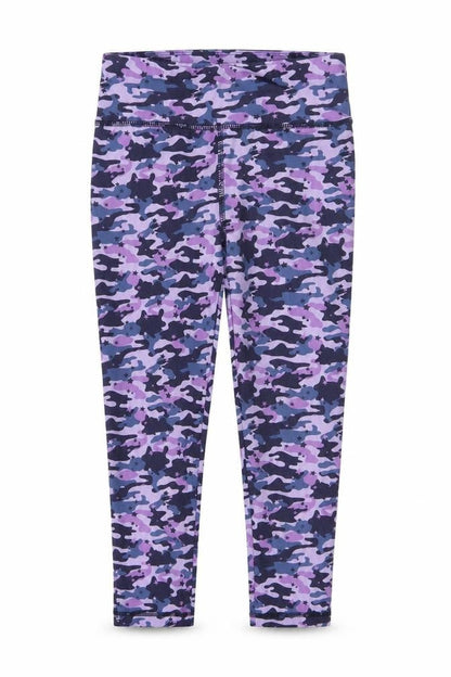 Front view of Dunnes girls’ multicoloured camouflage leggings 7 years slim fit activewear