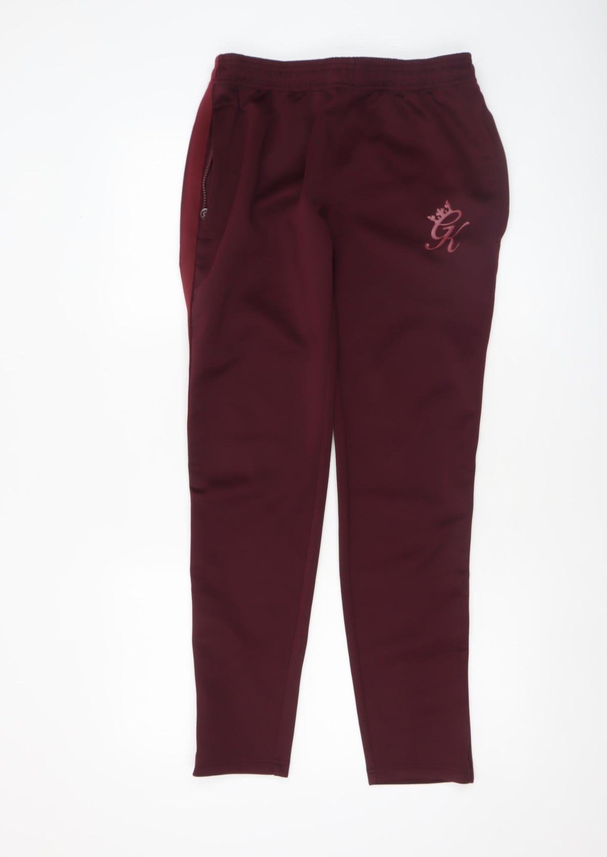 Mens UK Size M GK Regular Fit Jogger Red Trousers