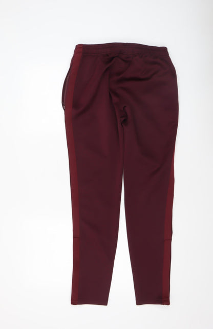 Mens UK Size M GK Regular Fit Jogger Red Trousers