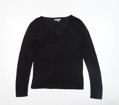 Womens UK Size S Reflections Black Pullover Jumper