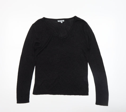 Womens UK Size S Reflections Black Pullover Jumper
