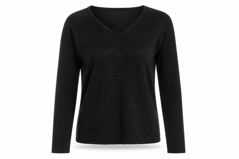 Womens UK Size S Reflections Black Pullover Jumper