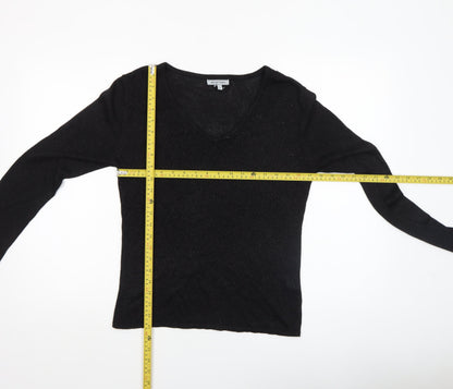 Womens UK Size S Reflections Black Pullover Jumper