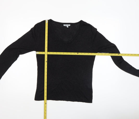 Womens UK Size S Reflections Black Pullover Jumper