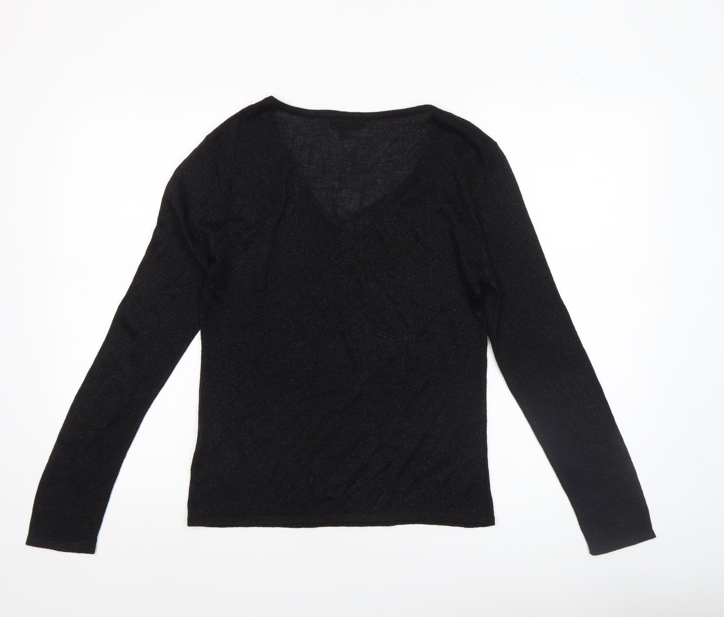 Womens UK Size S Reflections Black Pullover Jumper