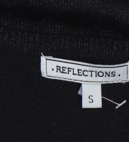 Womens UK Size S Reflections Black Pullover Jumper