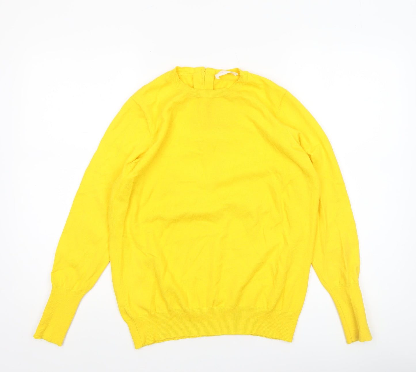 Womens UK Size 14 Savida Yellow Pullover Jumper