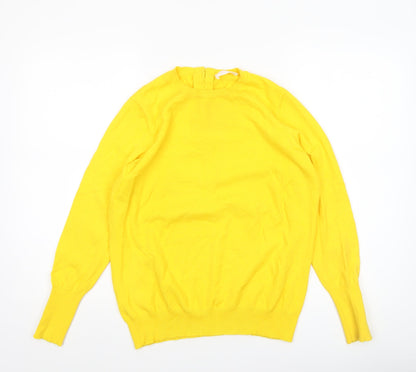 Womens UK Size 14 Savida Yellow Pullover Jumper