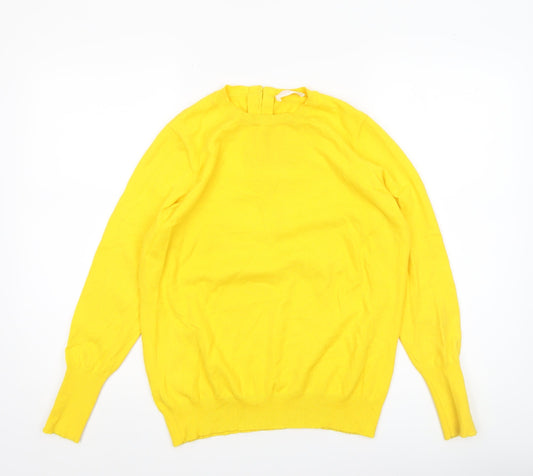 Womens UK Size 14 Savida Yellow Pullover Jumper
