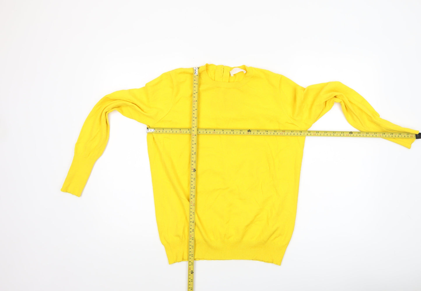 Womens UK Size 14 Savida Yellow Pullover Jumper