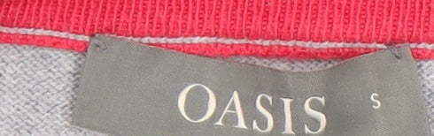 Womens UK Size S Oasis Grey Pullover Jumper