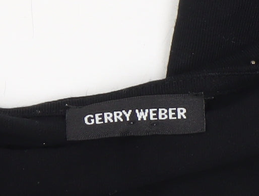Womens UK Size 16 Gerry Weber Black Tunic Blouse