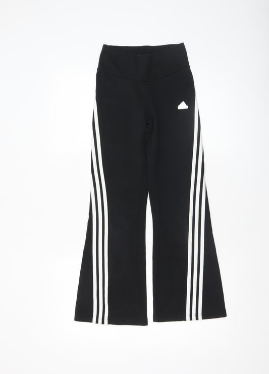 Girls UK Size 9-10 Years adidas Regular Fit Jogger Black Trousers