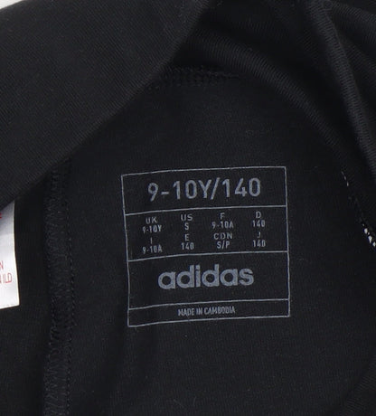 Girls UK Size 9-10 Years adidas Regular Fit Jogger Black Trousers