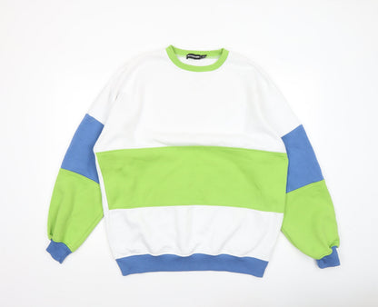 Womens UK Size 10 PRETTYLITTLETHING Multicoloured Pullover Sweatshirt