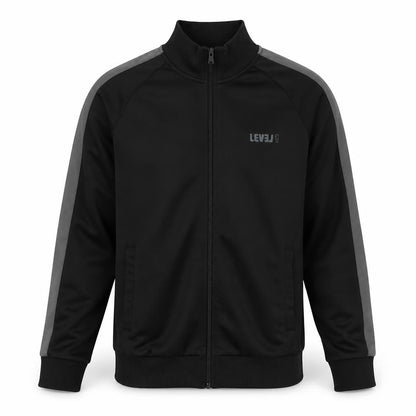 Mens UK Size L LEVEL 1 Black Bomber Jacket
