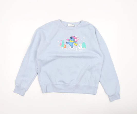Womens UK Size XS Disney Blue Pullover Sweatshirt