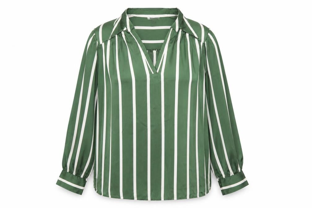 Womens UK Size XL Haver & Blair Green Tunic Blouse