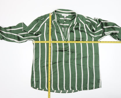 Womens UK Size XL Haver & Blair Green Tunic Blouse