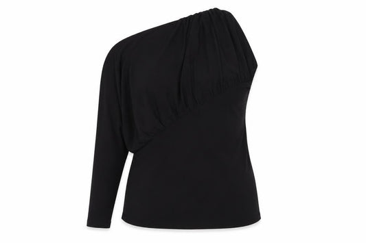 Womens UK Size 14 H&M Black Wrap Blouse