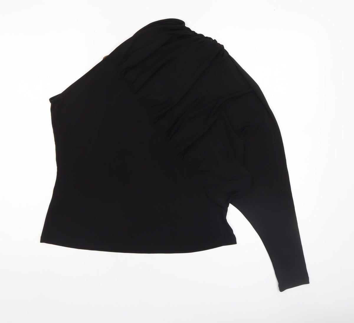 Womens UK Size 14 H&M Black Wrap Blouse