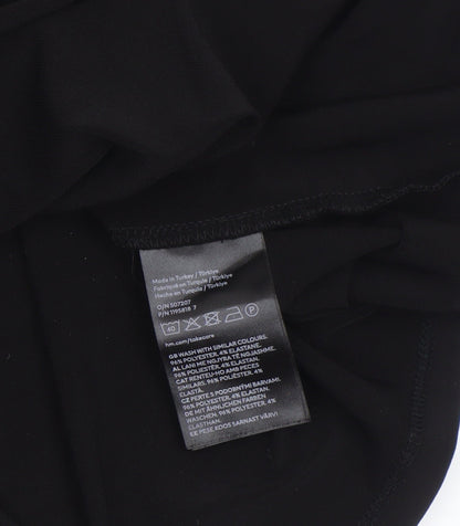 Womens UK Size 14 H&M Black Wrap Blouse