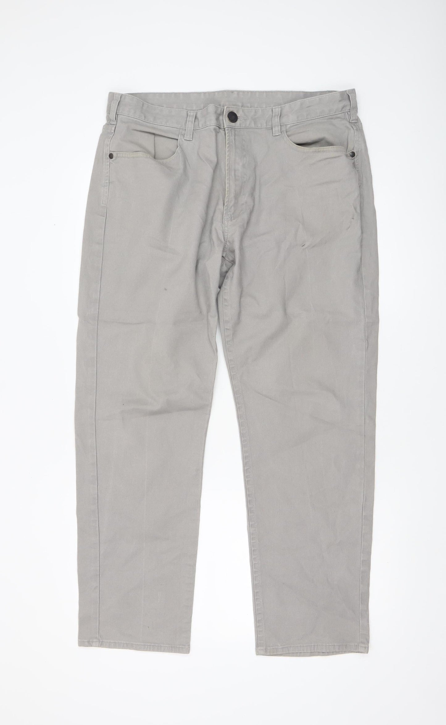 Mens UK Size L St. Bernard for Dunnes Stores Regular Fit Straight Grey Jeans