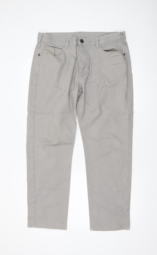 Mens UK Size L St. Bernard for Dunnes Stores Regular Fit Straight Grey Jeans