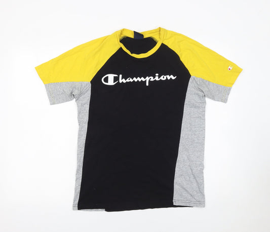 Mens UK Size S Champion Black  T-Shirt