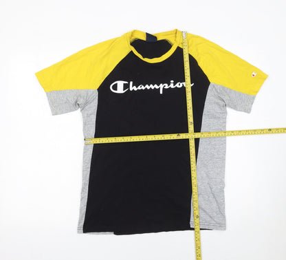 Mens UK Size S Champion Black  T-Shirt