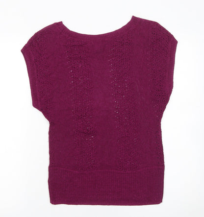 Womens UK Size S H&M Purple Pullover Jumper