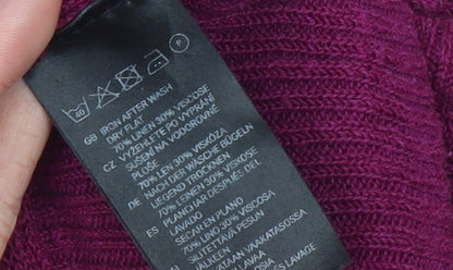 Womens UK Size S H&M Purple Pullover Jumper