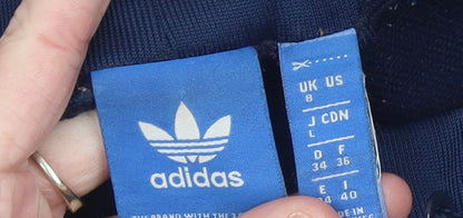 Womens UK Size 8 adidas Regular Fit Jogger Blue Trousers