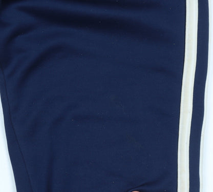 Womens UK Size 8 adidas Regular Fit Jogger Blue Trousers