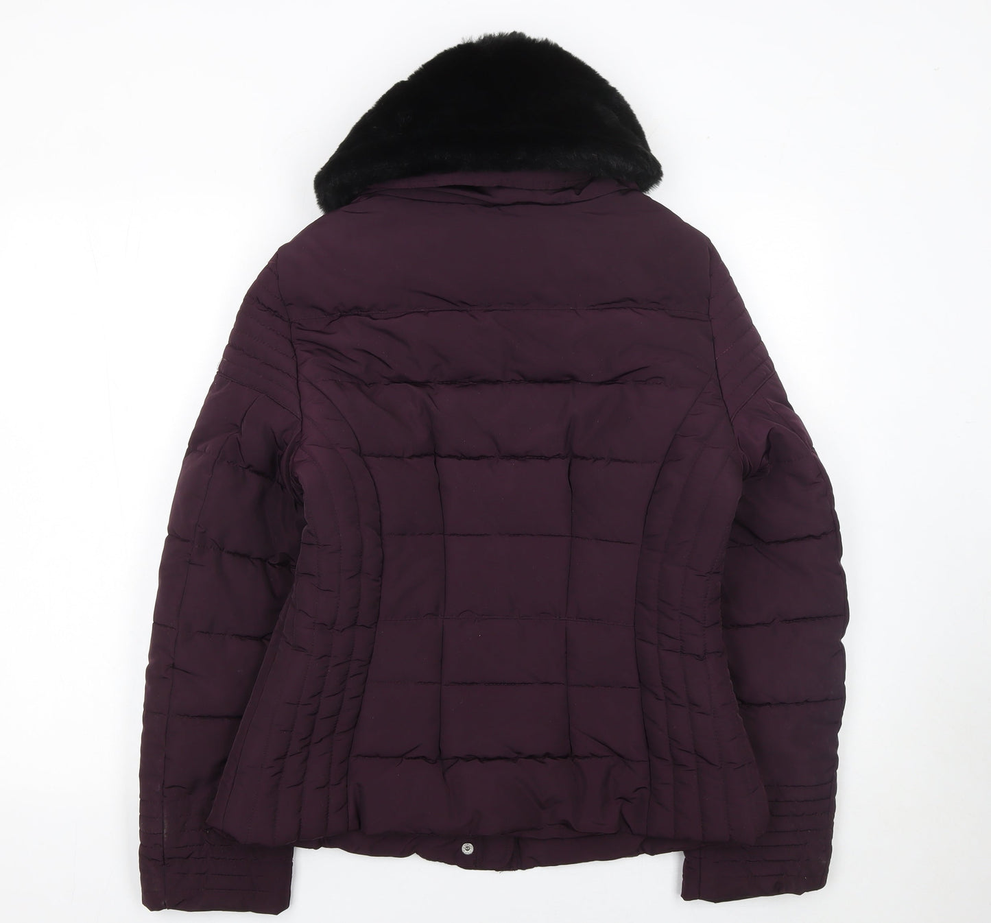 Womens UK Size 14 Dunnes Stores Purple Puffer Jacket