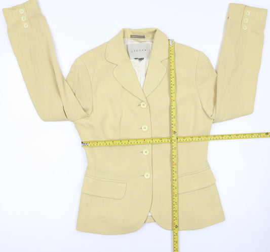 Womens UK Size 12 Jigsaw Regular Beige Blazer
