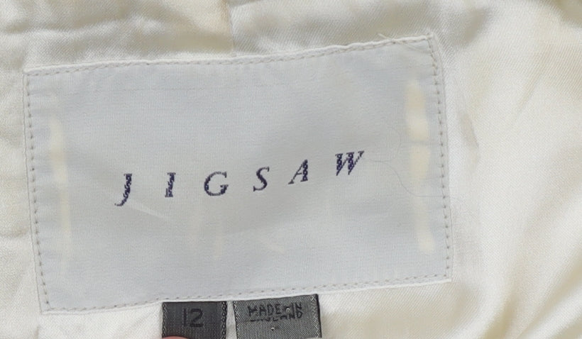 Womens UK Size 12 Jigsaw Regular Beige Blazer