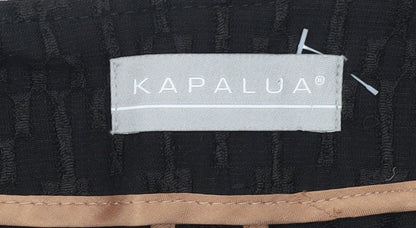 Womens UK Size 10 Kapalua Black Biker Coat
