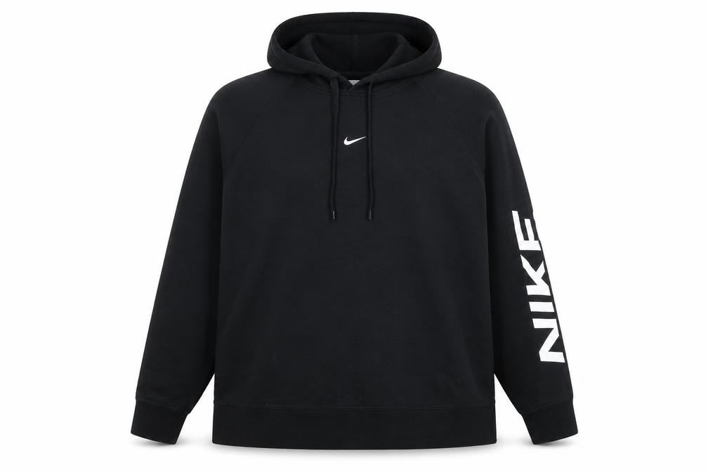 Mens UK Size L Nike Black Pullover Hoodie