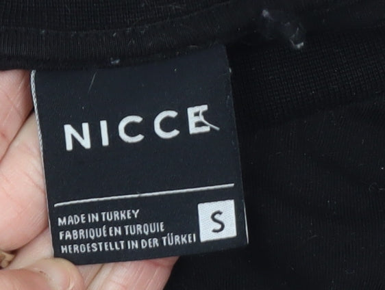 Mens UK Size S NICCE Black  T-Shirt