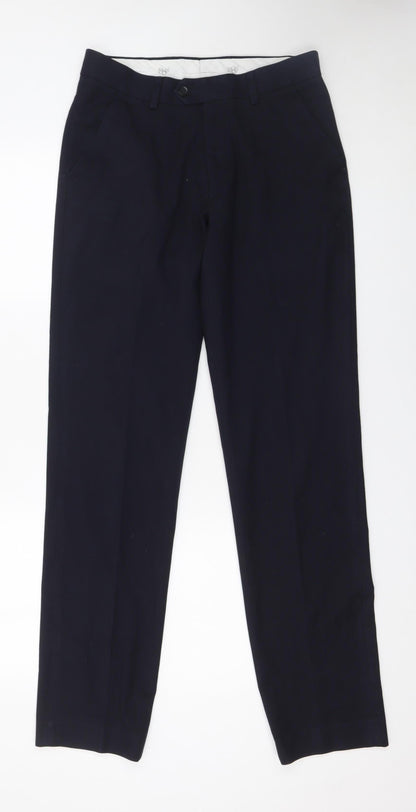 Mens UK Size 31L 1880 Club Regular Fit Chino Blue Trousers